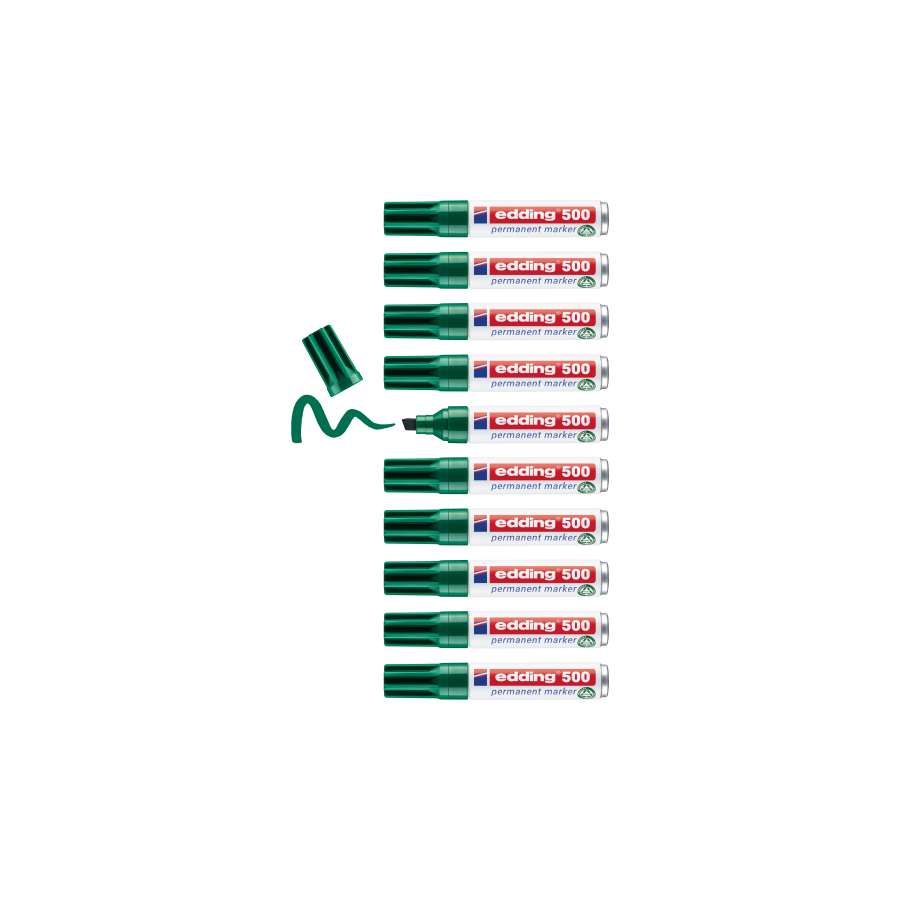 31079-MARCADOR PERMAMENTE PUNTA BISELADA 2-7MM. VERDE EDDING 10500-04 31079-MARCADOR PERMAMENTE PUNTA BISELADA 2-7MM. VERDE EDDING 10500-04