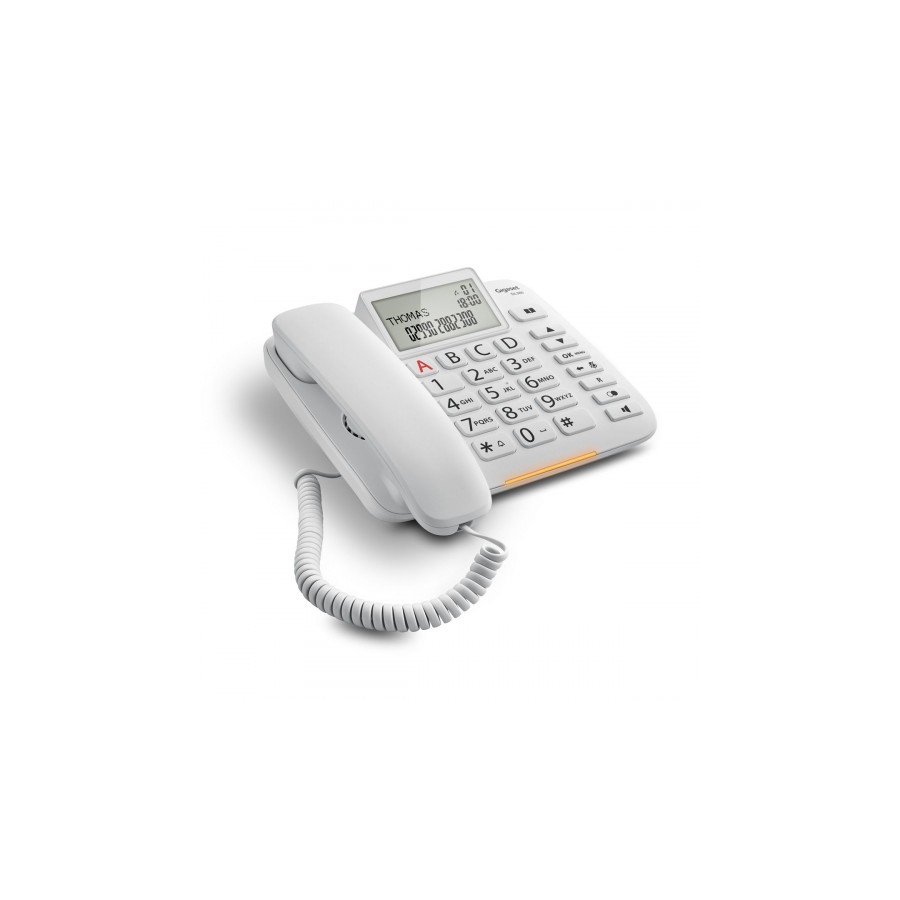 31154-Gigaset DL380 Telefono analogico Blanco Identificador de llamadas 31154-Gigaset DL380 Telefono analogico Blanco Identificador de llamadas