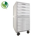 31316-MODULO ARCHISYSTEM DE 9 CAJONES 356X316X303 MM GRIS ARCHIVO 2000 8409C GS