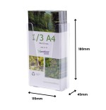 31391-PORTAFOLLETOS MURAL PREMIUM 1/3 A4 VERTICAL 45x115x180MM ARCHIVO 2000 9006CSTP