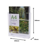 31395-PORTAFOLLETOS MURAL PREMIUM A4 VERTICAL 55x235x240MM ARCHIVO 2000 9005CSTP