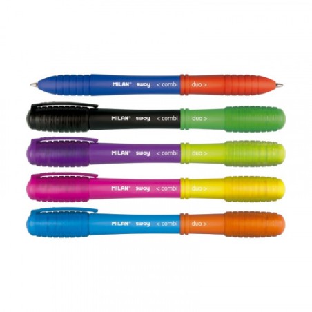 3161-EXPOSITOR 50 BOLIGRAFOS SWAY COMBI DUO COLORES SURTIDOS MILAN 176582950