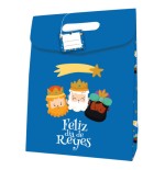 31845-BOLSA CARTON CIERRE ADHESIVO REYES MAGOS (338X41 CM) COLORES SURTIDOS BISMARK 332880