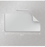 31911-ALFOMBRILLA DE SOBREMESA 80 X 40 CM, GRIS CLARO LEITZ 53820085