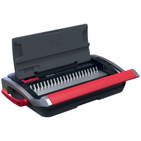 32190-ENCUADERNADORA CANUTILLO CB15 COLOR NEGRO / PLATEADO GBC 4410061