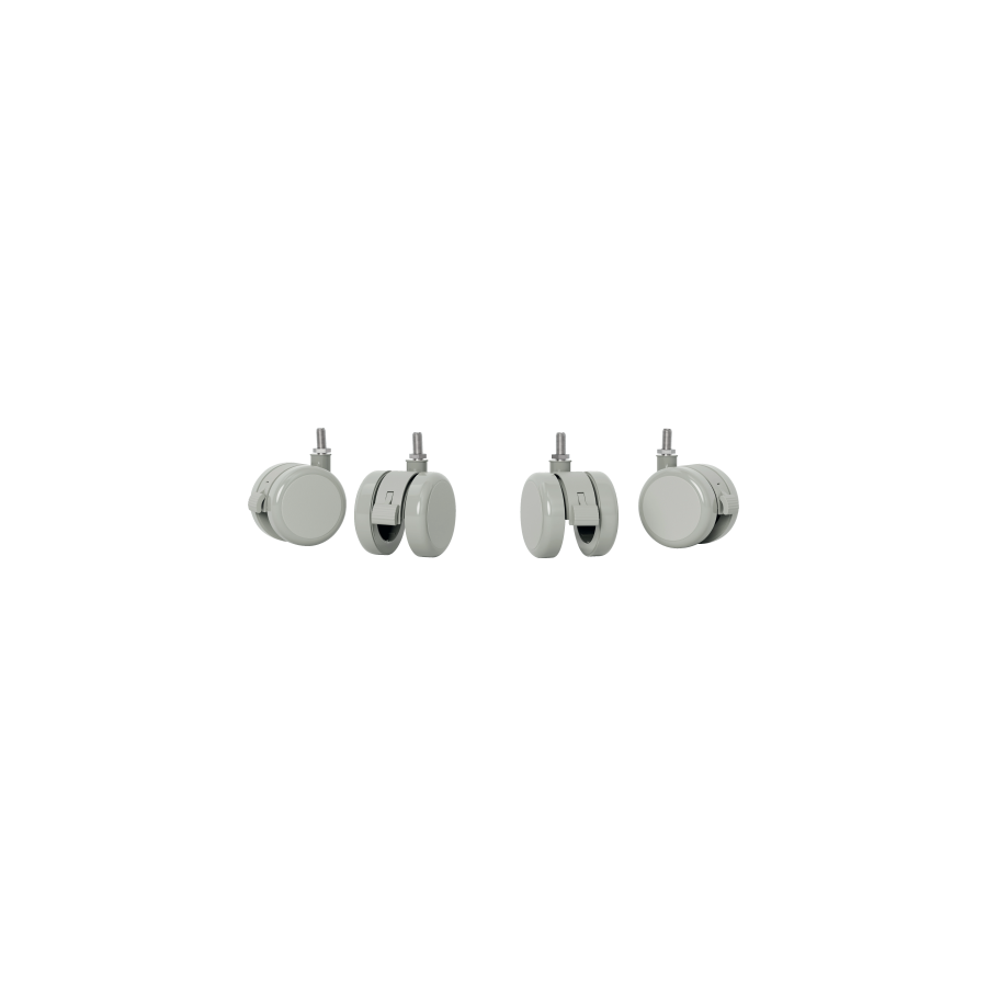 32202-PACK DE 4 RUEDAS PARA MESA ELECTRICA COLOR GRIS KENSINGTON 53740085