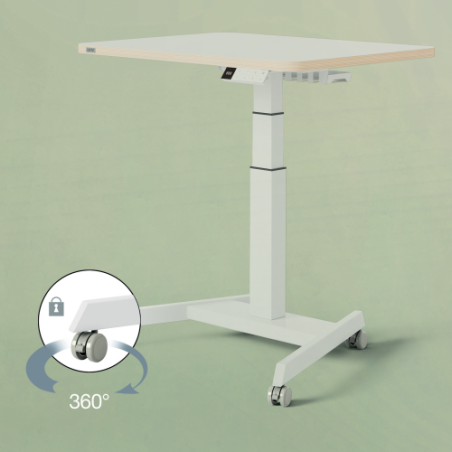 32203-PACK DE 4 RUEDAS PARA MESA ELECTRICA COLOR GRIS KENSINGTON 53740085