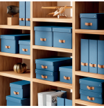 32215-PACK 2 CAJAS DE ALMACENAMIENTO CARTON PEQUENA COLOR AZUL LEITZ 61470068