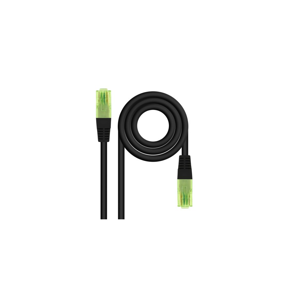 32338-Nanocable Cable de Red Latiguillo RJ45 CAT.6 UTP AWG26 CCA, Negro, 3 m 32338-Nanocable Cable de Red Latiguillo RJ45 CAT.6 UTP AWG26 CCA, Negro, 3 m