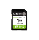 32364-Kingston Technology 1 TB SDXC Canvas Select Plus Gen3 150 MB/s C10 UHS-I U3 V30