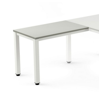 ALA PARA MESA SERIE EXECUTIVE 100X60 BLANCO GRIS ROCADA 2107AM02