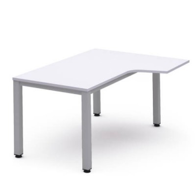 MESA DE OFICINA SERIE EXECUTIVE FORMA L DERECHA 160X120 GRIS BLANCO ROCADA 2051AD04