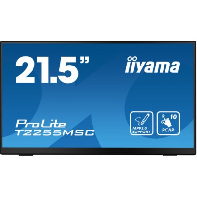 iiyama ProLite T2255MSC B1 pantalla para PC 546 cm 215 1920 x 1080 Pixeles Full HD LCD Pantalla tactil Negro