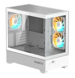 32487-GIGABYTE C201 PANORAMIC ICE Caja para PC - Torre media, m-ATX, compatible con radiador de 360 mm, 3 ventiladores p