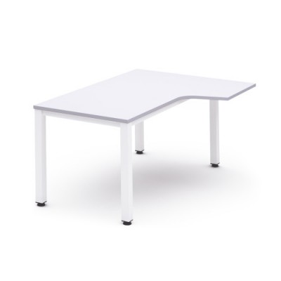 MESA DE OFICINA SERIE EXECUTIVE FORMA L DERECHA 160X120 BLANCO BLANCO ROCADA 2051AM04