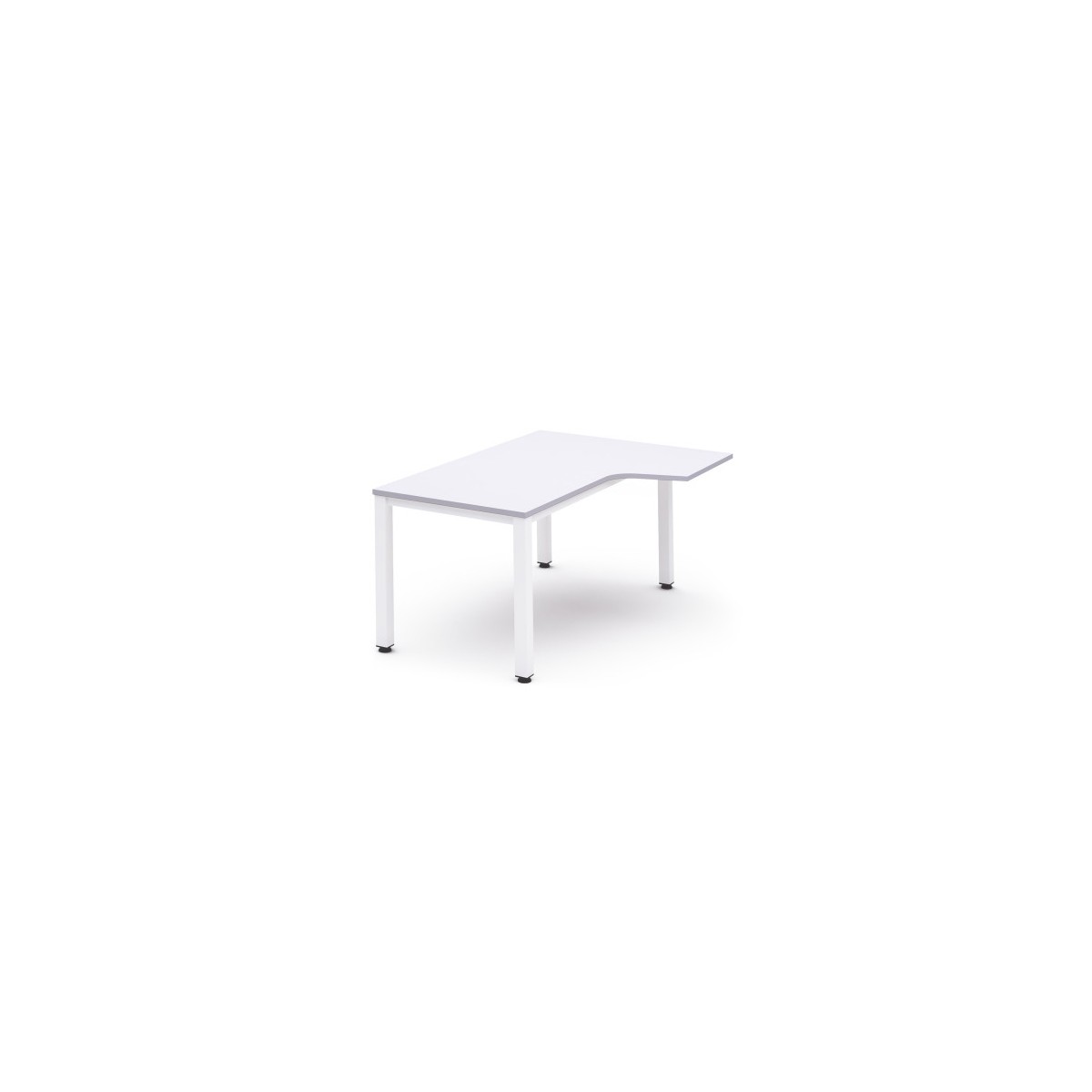 MESA DE OFICINA SERIE EXECUTIVE FORMA L DERECHA 160X120 BLANCO BLANCO ROCADA 2051AM04