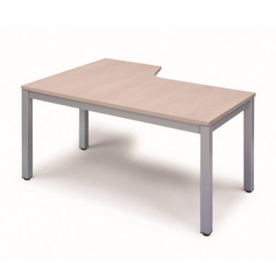 MESA DE OFICINA SERIE EXECUTIVE FORMA L DERECHA 180X120 GRIS HAYA ROCADA 2052AD01