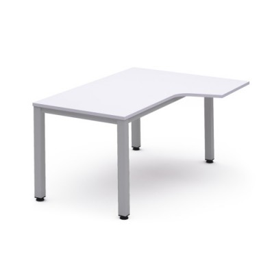 MESA DE OFICINA SERIE EXECUTIVE FORMA L DERECHA 180X120 GRIS BLANCO ROCADA 2052AD04