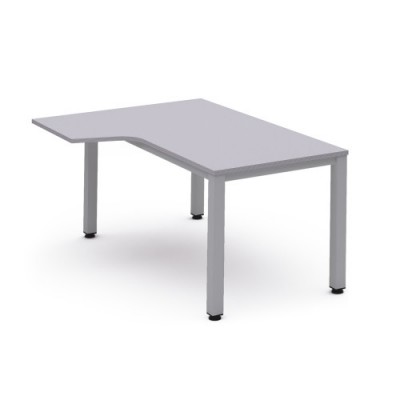 MESA DE OFICINA SERIE EXECUTIVE FORMA L IZQUIERDA 160X120 GRIS GRIS ROCADA 2053AD02