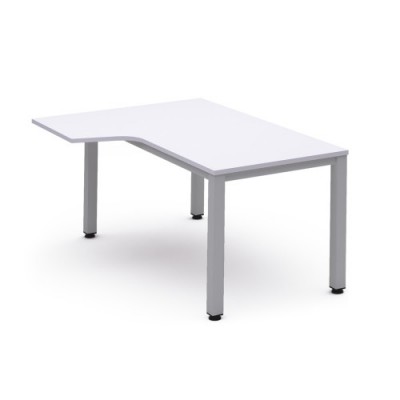 MESA DE OFICINA SERIE EXECUTIVE FORMA L IZQUIERDA 160X120 GRIS BLANCO ROCADA 2053AD04