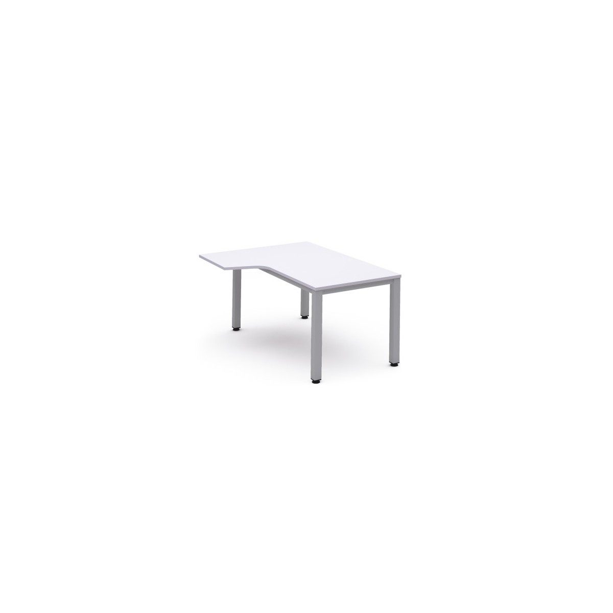 MESA DE OFICINA SERIE EXECUTIVE FORMA L IZQUIERDA 160X120 GRIS BLANCO ROCADA 2053AD04