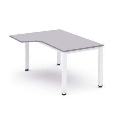 MESA DE OFICINA SERIE EXECUTIVE FORMA L IZQUIERDA 160X120 BLANCO GRIS ROCADA 2053AM02