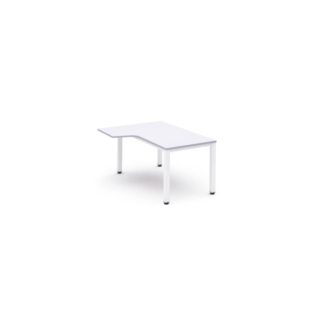 MESA DE OFICINA SERIE EXECUTIVE FORMA L IZQUIERDA 160X120 BLANCO BLANCO ROCADA 2053AM04