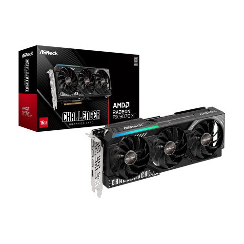 32681-VGA ASROCK RX 9070 XT CHALLENGER,AMD,RX9070XT,16GB,GDDR6,256BIT,1HDMI+3DP (RX9070XT CL 16G)