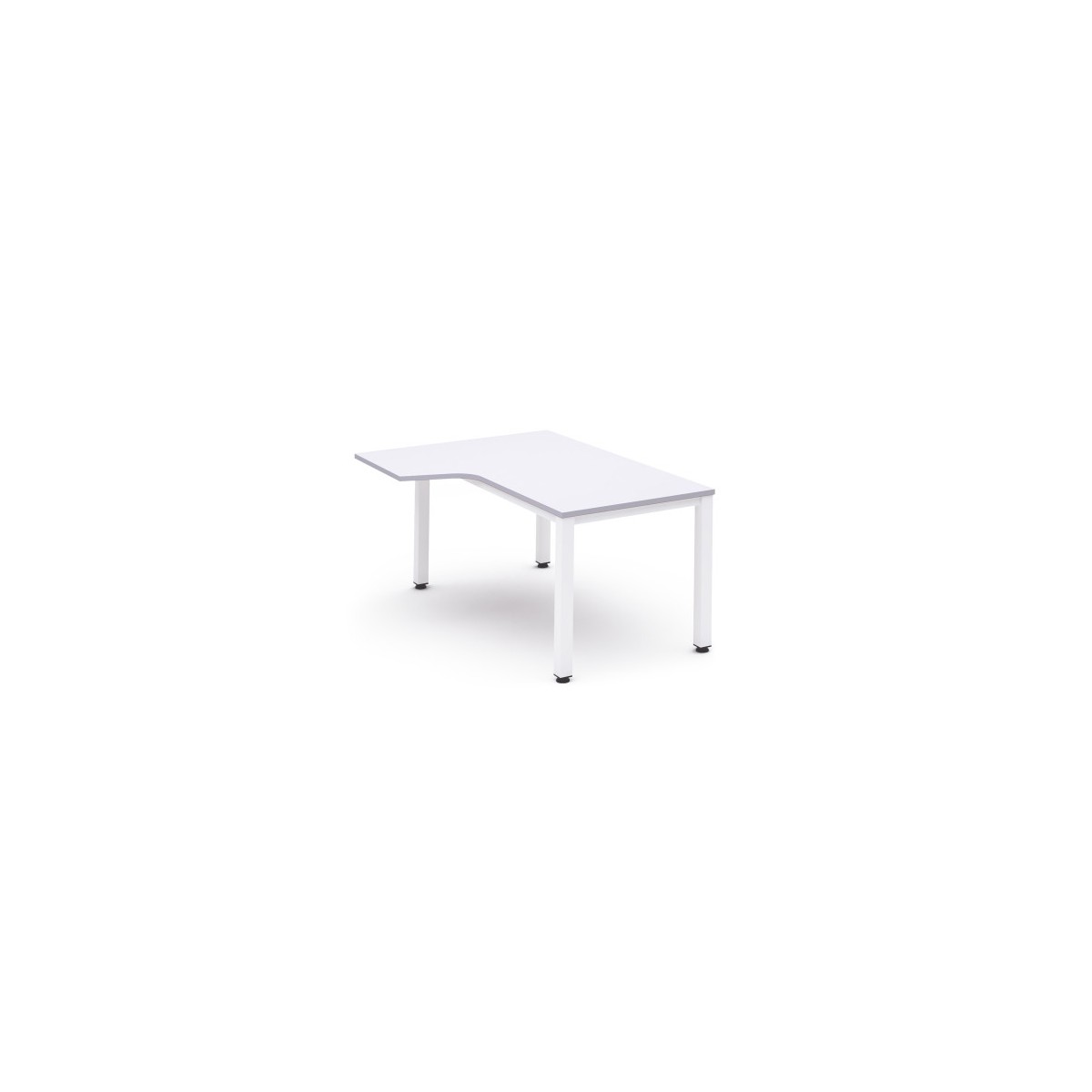 MESA DE OFICINA SERIE EXECUTIVE FORMA L IZQUIERDA 180X120 BLANCO BLANCO ROCADA 2054AM04