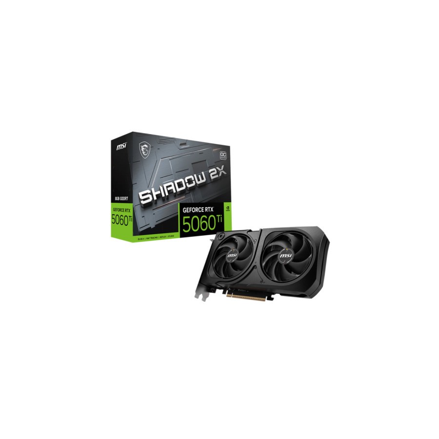 32856-VGA MSI RTX 5060 TI 8G SHADOW 2X OC PLUS (BULK),NV,RTX5060TI,8GB