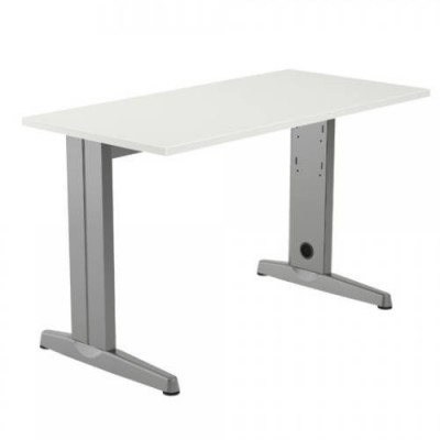 MESA DE OFICINA SERIE METAL 120X60 GRIS BLANCO ROCADA 2000AC04