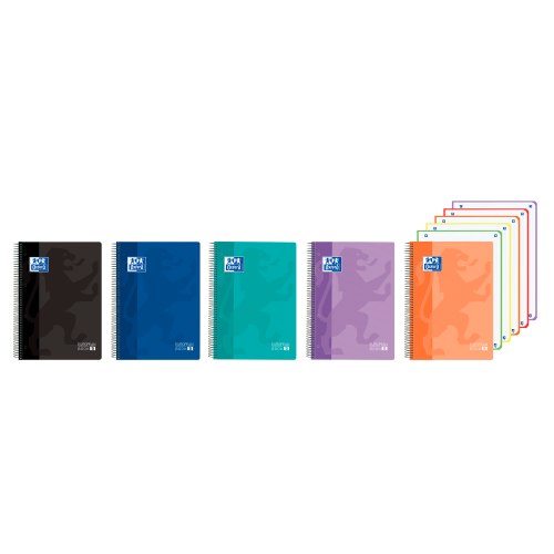 32872-CUADERNO EUROPEANBOOK 5 TAPA PLASTICO CLASSIC A4+ 120H VIVOS OXFORD 400196862 OXFORD 400196862
