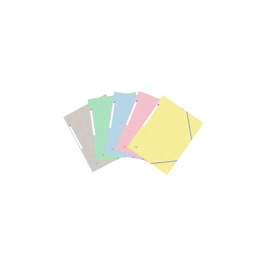 32873-CARPETA DE GOMAS CON SOLAPAS TOP FILE+ TB A4+ - SURTIDO PASTEL OXFORD 400117805