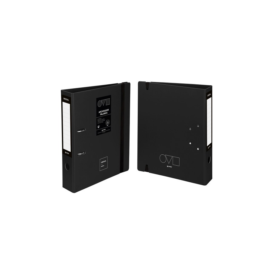 32900-ARCHIVADOR A4 65MM EN POLYFOAM UNEQUAL MINIMAL NEGRO GRAFOPLAS 17262810