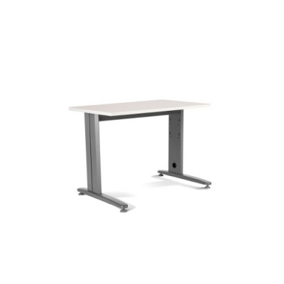 MESA DE OFICINA SERIE METAL 140X80 GRIS BLANCO ROCADA 2001AC04