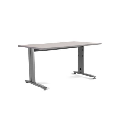 MESA DE OFICINA SERIE METAL 160X80 GRIS GRIS ROCADA 2002AC02