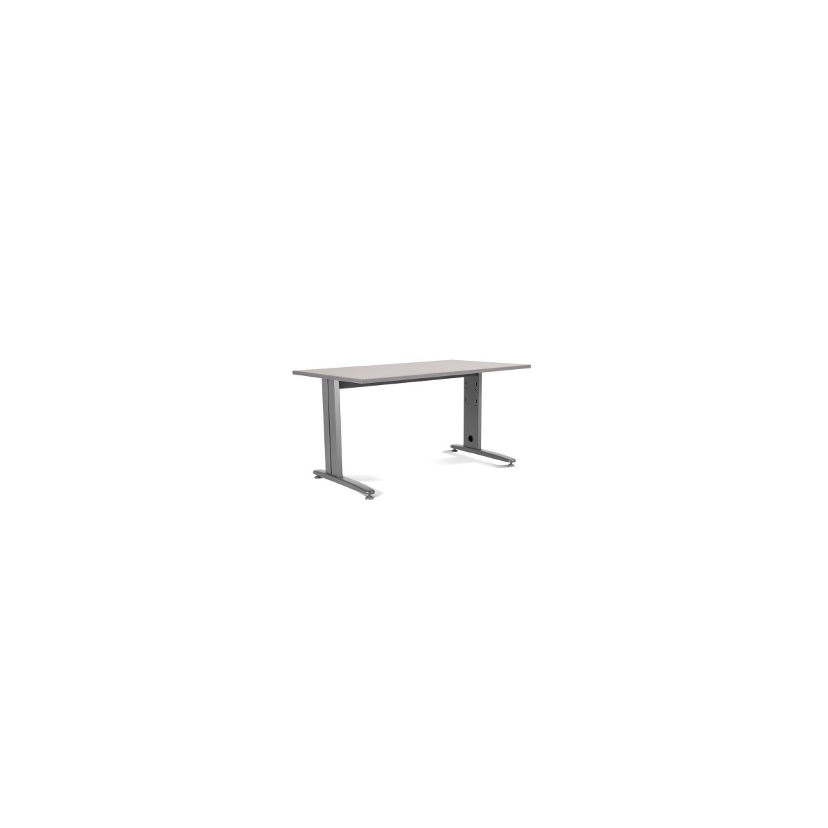 MESA DE OFICINA SERIE METAL 160X80 GRIS GRIS ROCADA 2002AC02