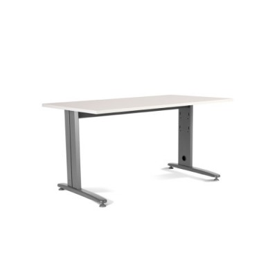 MESA DE OFICINA SERIE METAL 160X80 GRIS BLANCO ROCADA 2002AC04