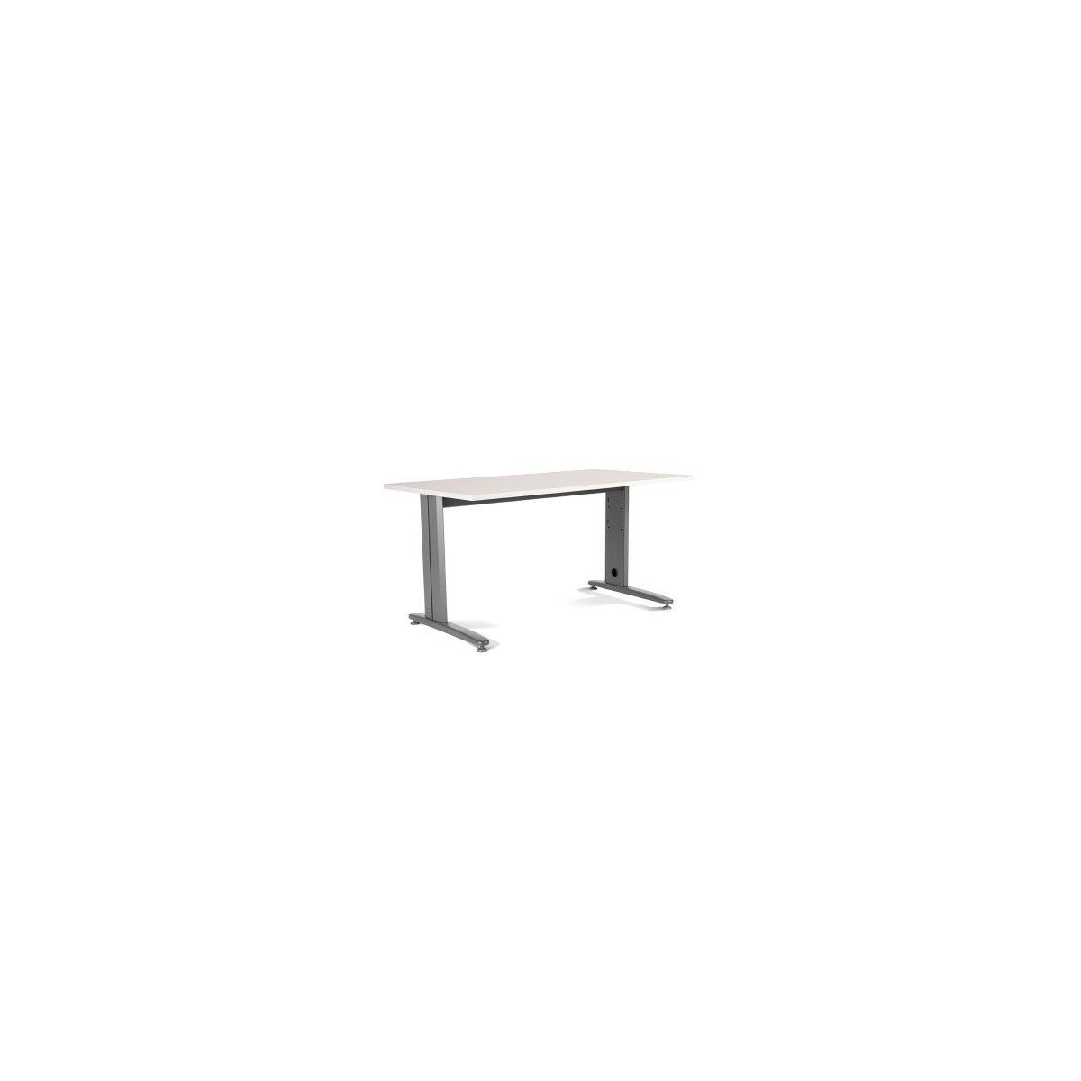 MESA DE OFICINA SERIE METAL 160X80 GRIS BLANCO ROCADA 2002AC04