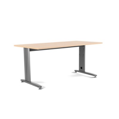 MESA DE OFICINA SERIE METAL 180X80 GRIS HAYA ROCADA 2003AC01