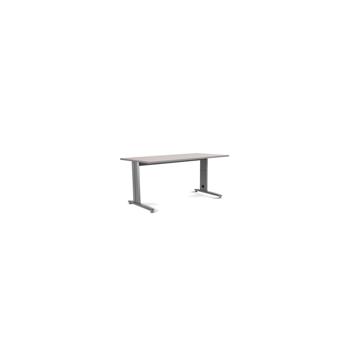 MESA DE OFICINA SERIE METAL 180X80 GRIS GRIS ROCADA 2003AC02