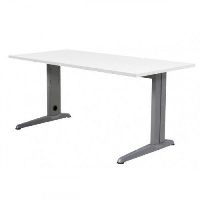 MESA DE OFICINA SERIE METAL 180X80 GRIS BLANCO ROCADA 2003AC04