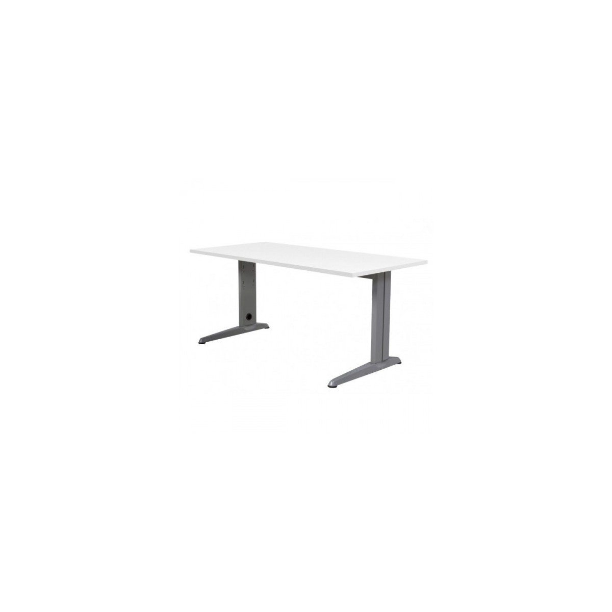 MESA DE OFICINA SERIE METAL 180X80 GRIS BLANCO ROCADA 2003AC04