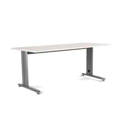 MESA DE OFICINA SERIE METAL 200X80 GRIS BLANCO ROCADA 2004AC04