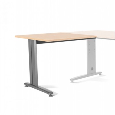 ALA PARA MESA DE OFICINA SERIE METAL 100X60 GRIS HAYA ROCADA 2102AC01