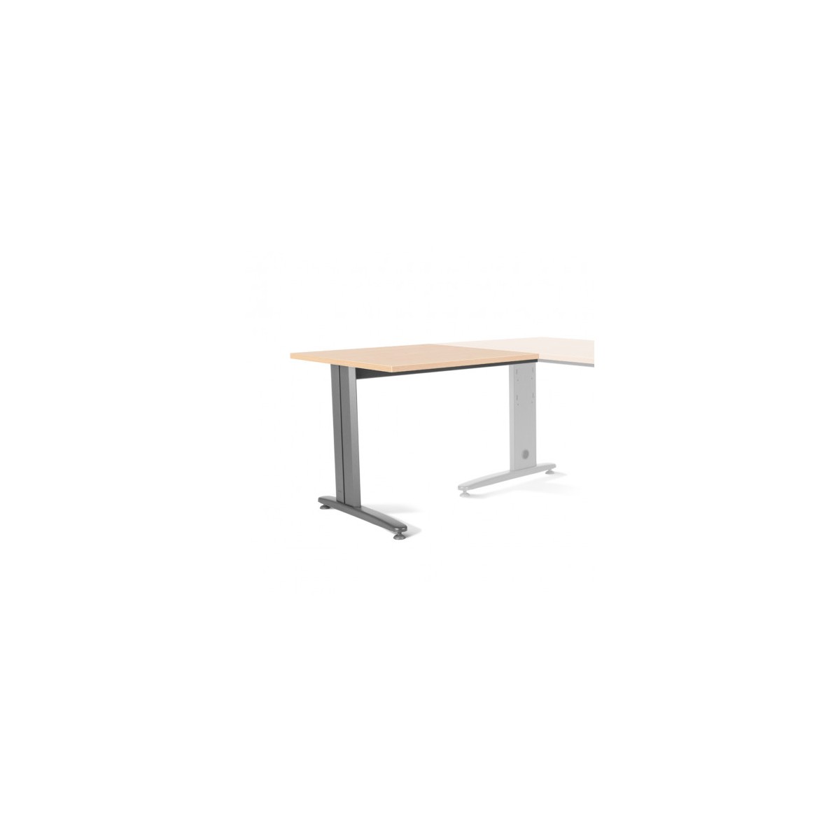 ALA PARA MESA DE OFICINA SERIE METAL 100X60 GRIS HAYA ROCADA 2102AC01