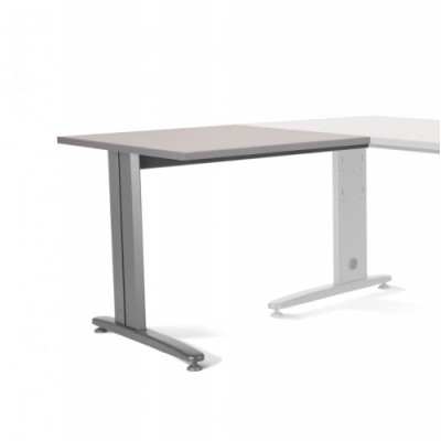 ALA PARA MESA DE OFICINA SERIE METAL 100X60 GRIS GRIS ROCADA 2102AC02