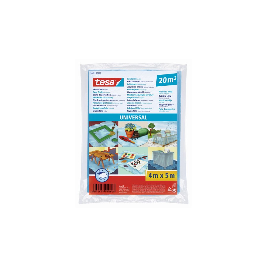 33124-LONA PROTECTORA PLASTICO 20M2 UNIVERSAL TESA 56651-00002-02
