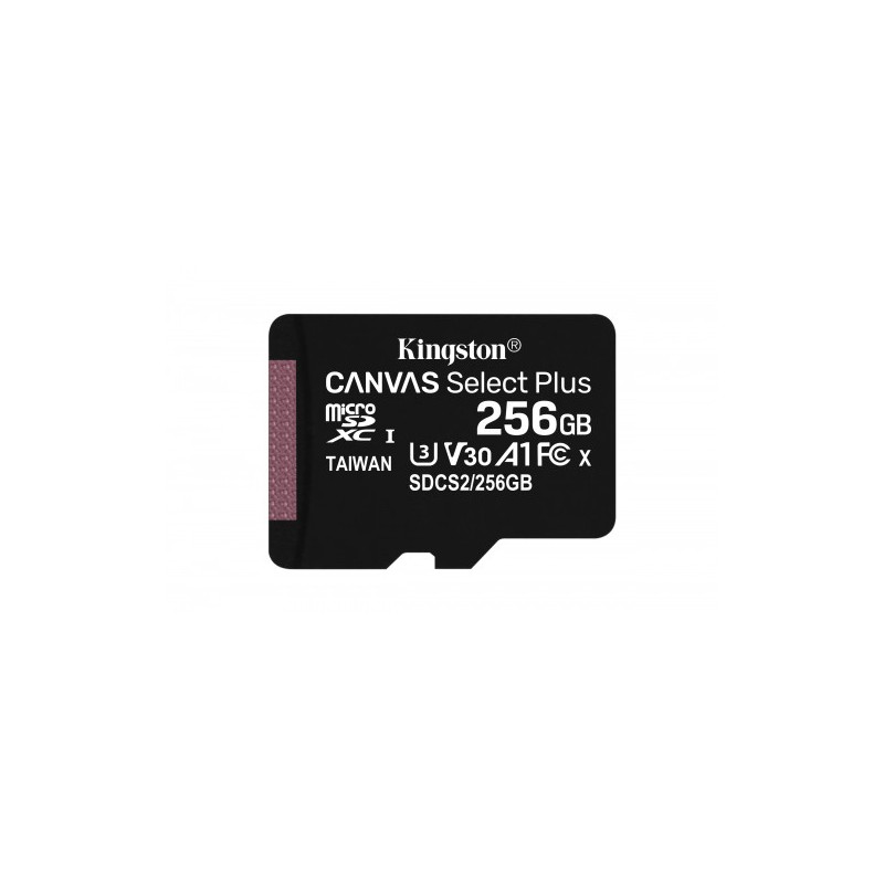 3314-Kingston Technology Canvas Select Plus memoria flash 256 GB MicroSDXC Clase 10 UHS-I 3314-Kingston Technology Canvas Select Plus memoria flash 256 GB MicroSDXC Clase 10 UHS-I
