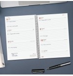 33161-AGENDA 2026 BASIC OPAQUE E10 155X212MM SEMANA VISTA HORIZONTAL BURDEOS FINOCAM 742767426